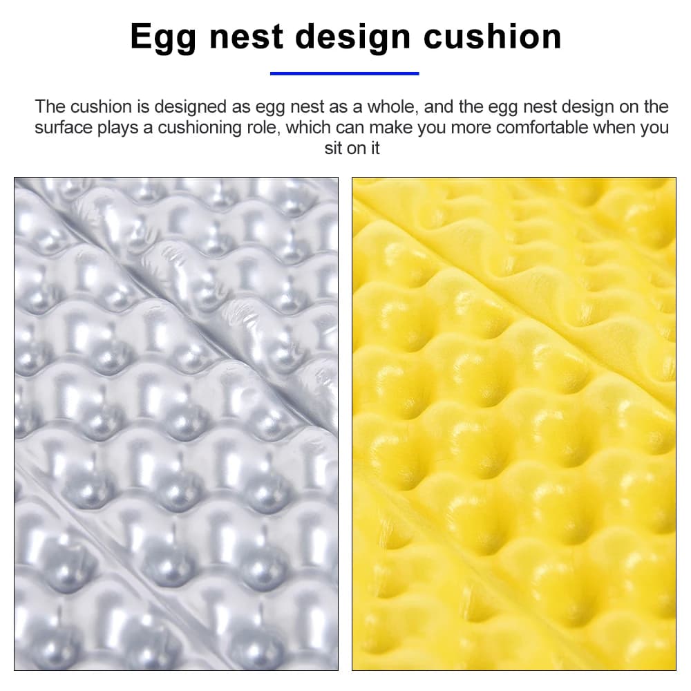 ESEA-Siège Pliable en Polymère, Ultraléger, Coussin de Pique-Nique, en Mousse XPE, Imperméable, pour