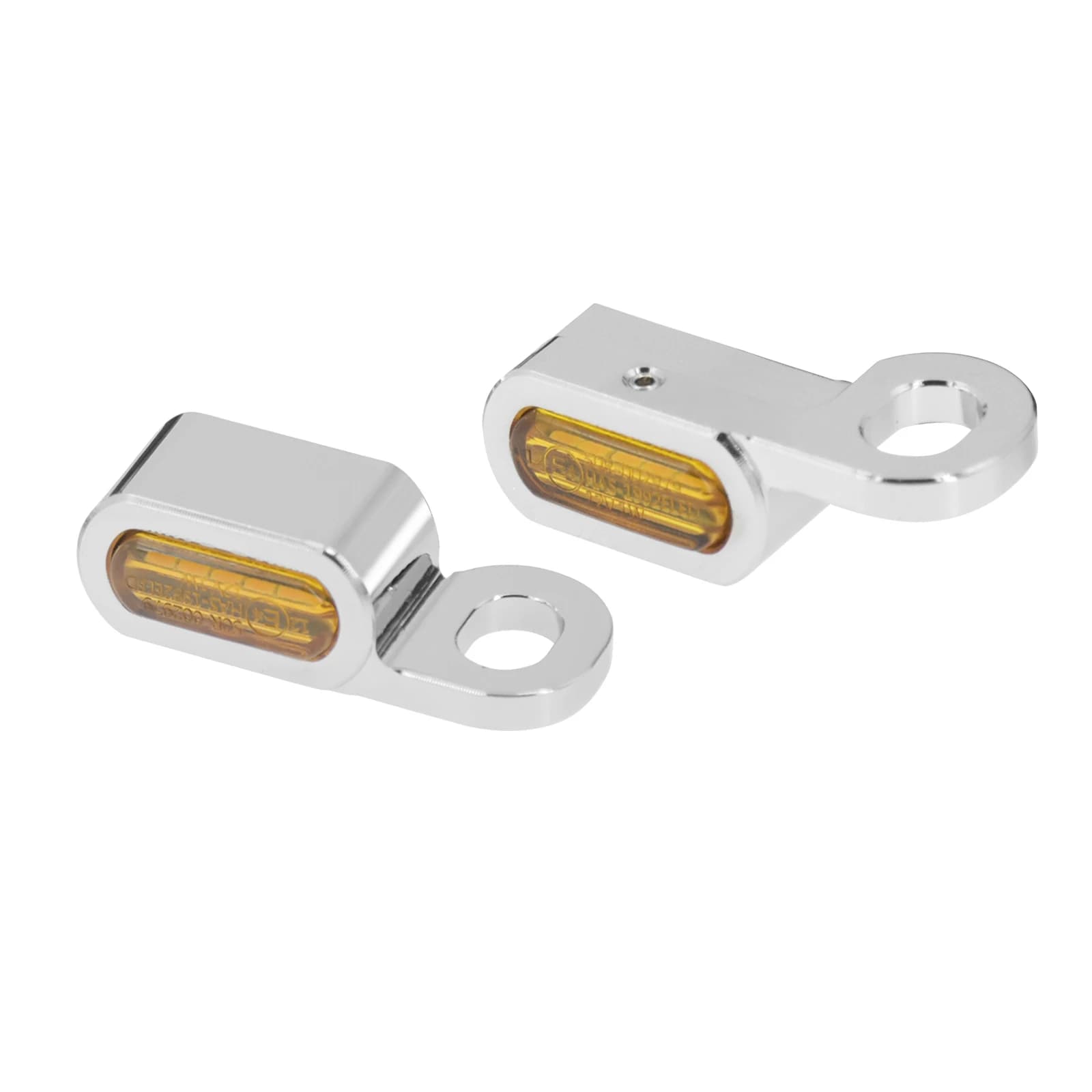 Clignotant LED ambre pour moto, Mini indicateur lumineux de course pour Harley Sportster XL Softail 