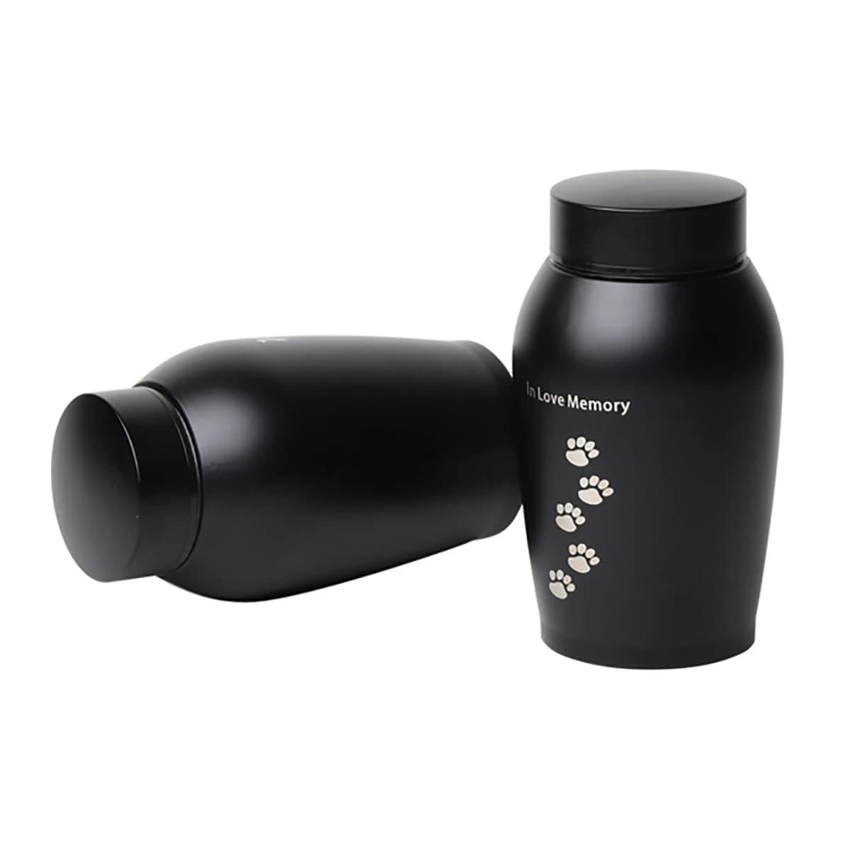 Urnes en acier inoxydable noir et or pour animaux de compagnie, pour chiens, chats, oiseaux, souris,