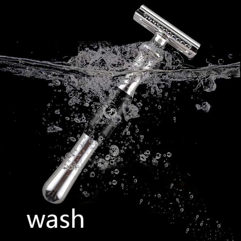 Rasoir de sécurité Titan pour hommes, manche en métal, lame remplaçable, machine pour le rasage, hau