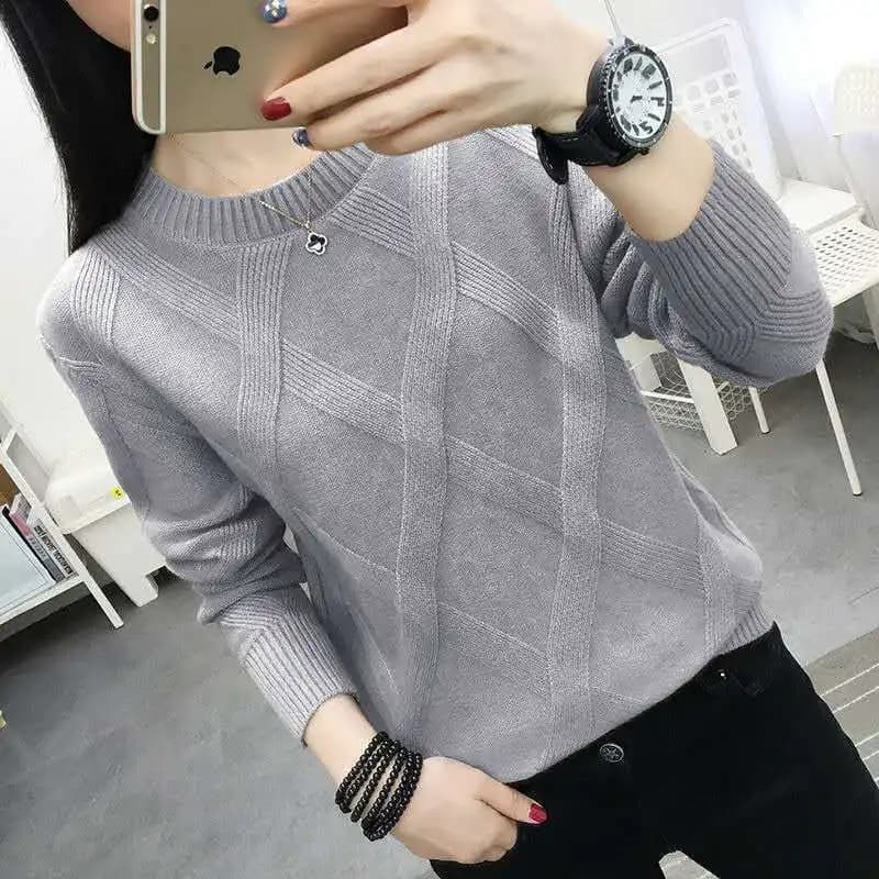 Fdfklak 2026 nouveau printemps automne Pull femmes hiver Pull ample laine fond épais chandails vêtem