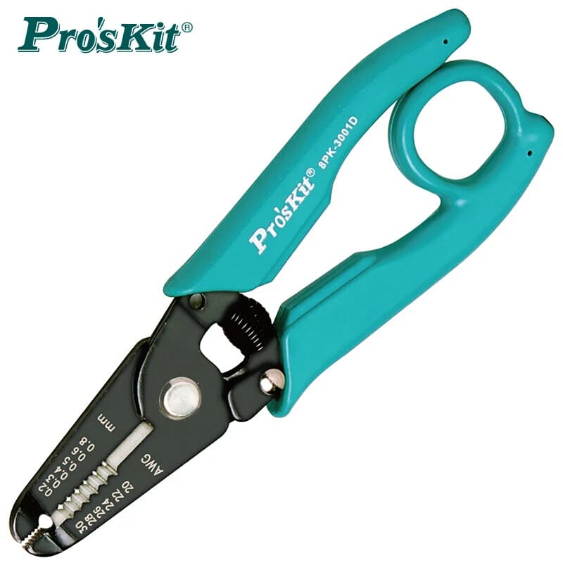 7 en 1 Pro'sKit 8PK-3001D 8PK-3002D pince coupante à dénuder électronique de haute qualité (AWG 30/2