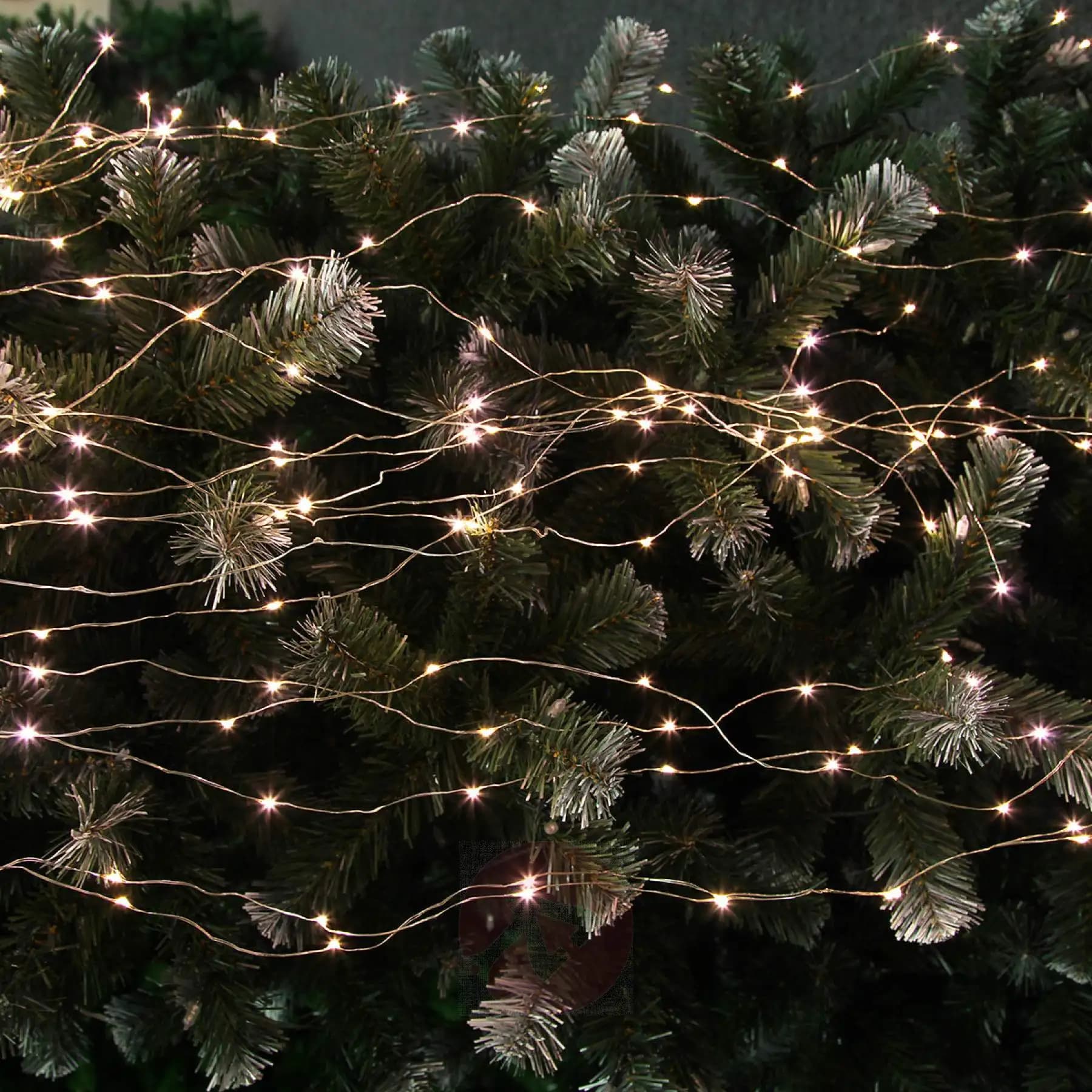 120M 1200LED s fil d'argent fée chaîne lumières Wateproof brancher pour arbre en plein air noël vaca