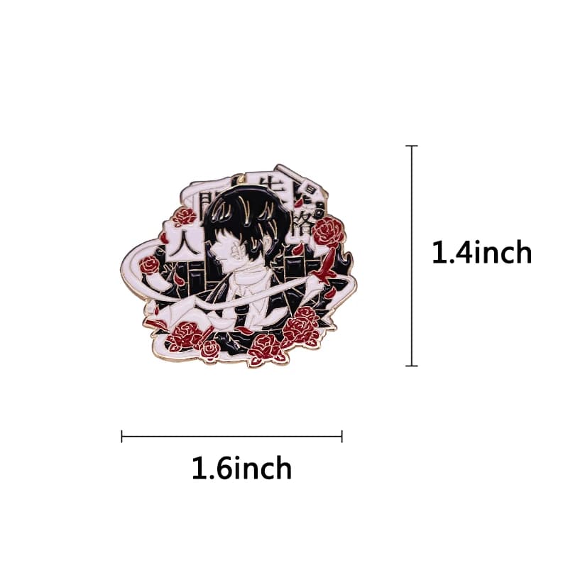 Broche en émail Bungo Stray Dogs, broche Dazai Osamu, badge anime