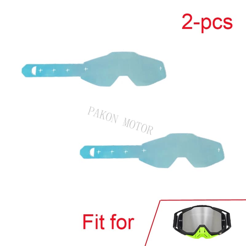 Film anti-déchirure pour lunettes 100%, caoutchouc de protection pour casque, couvercle en plastique