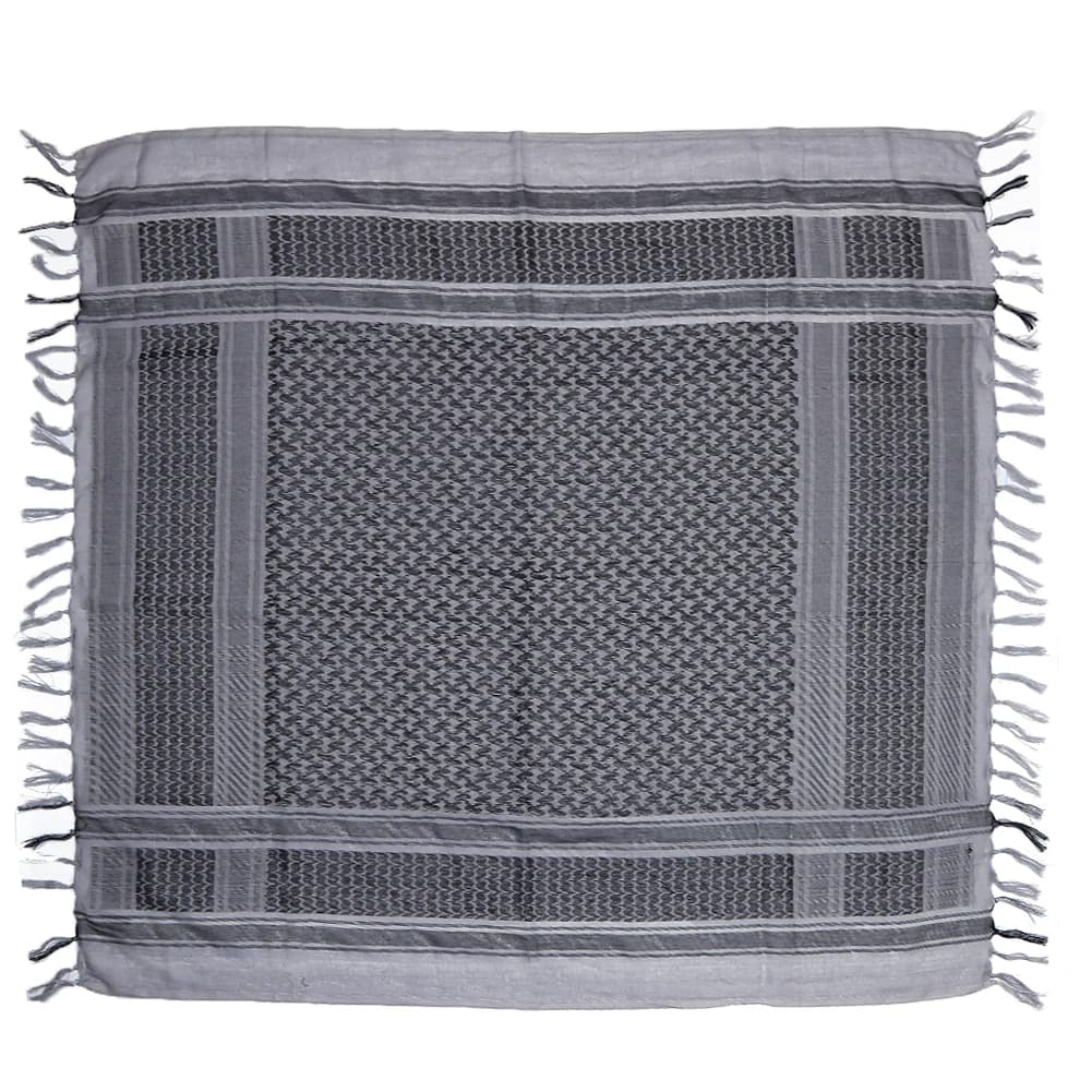 Foulard Keffiyeh Shemagh 110*110 cm, écharpe carrée du désert avec pompon pour la chasse, la randonn