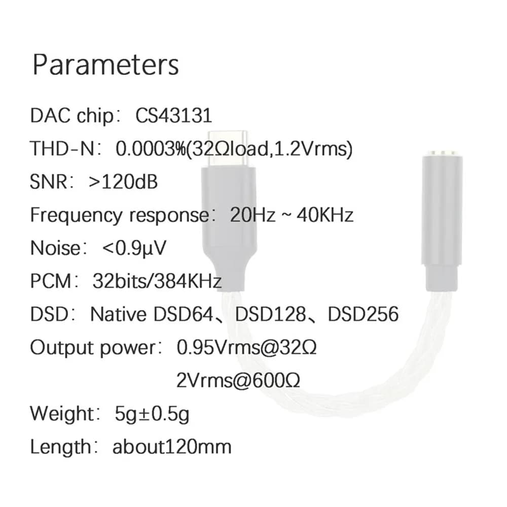 JCALLY JM20 JM20 MAX haute Performance CS43131 DAC décodeur type-c à 3.5mm adaptateur amplificateur 