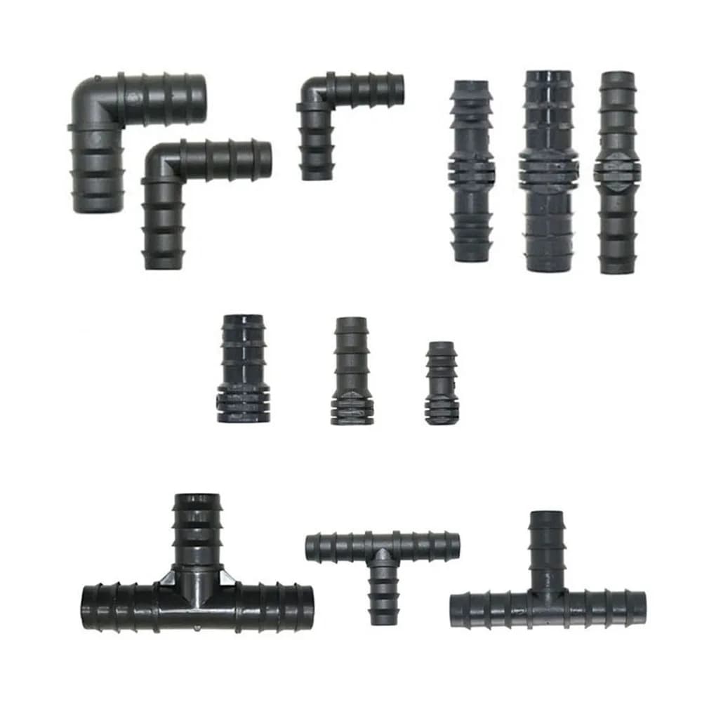 Joendoc4-Connecteur de tuyau d'irrigation goutte à goutte en PE, 16mm, 20mm, 25mm, coude en T, répar