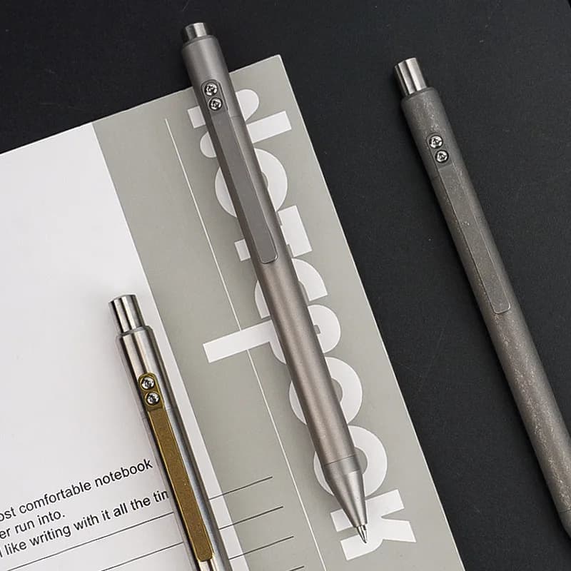 EDC – stylo en alliage de titane, avec écriture professionnelle, multifonctionnel, Portable, pour l'