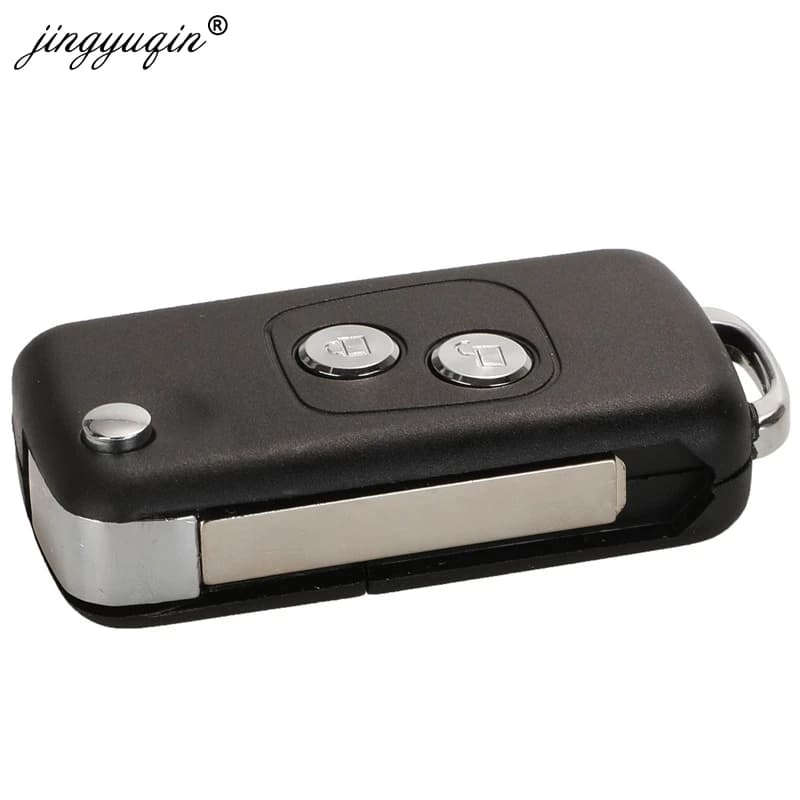 Jingyuqin 2 BTN modifié clé de voiture à distance pour Citroen C1 C2 C3 C4 Picasso Xsara Peugeot 206