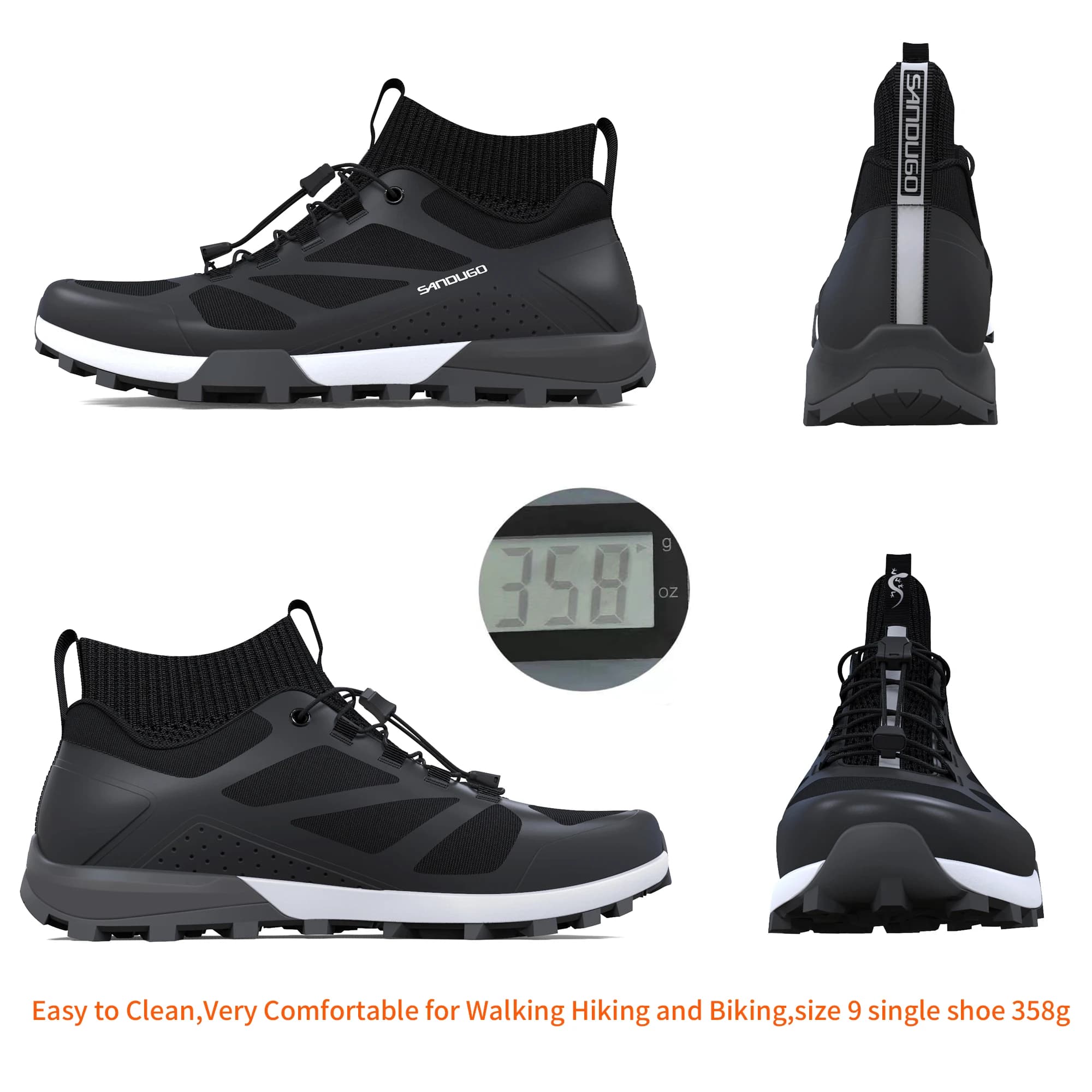 Chaussures de cyclisme VTT pour hommes, chaussures de VTT, chaussures plates adaptées, adaptées au V