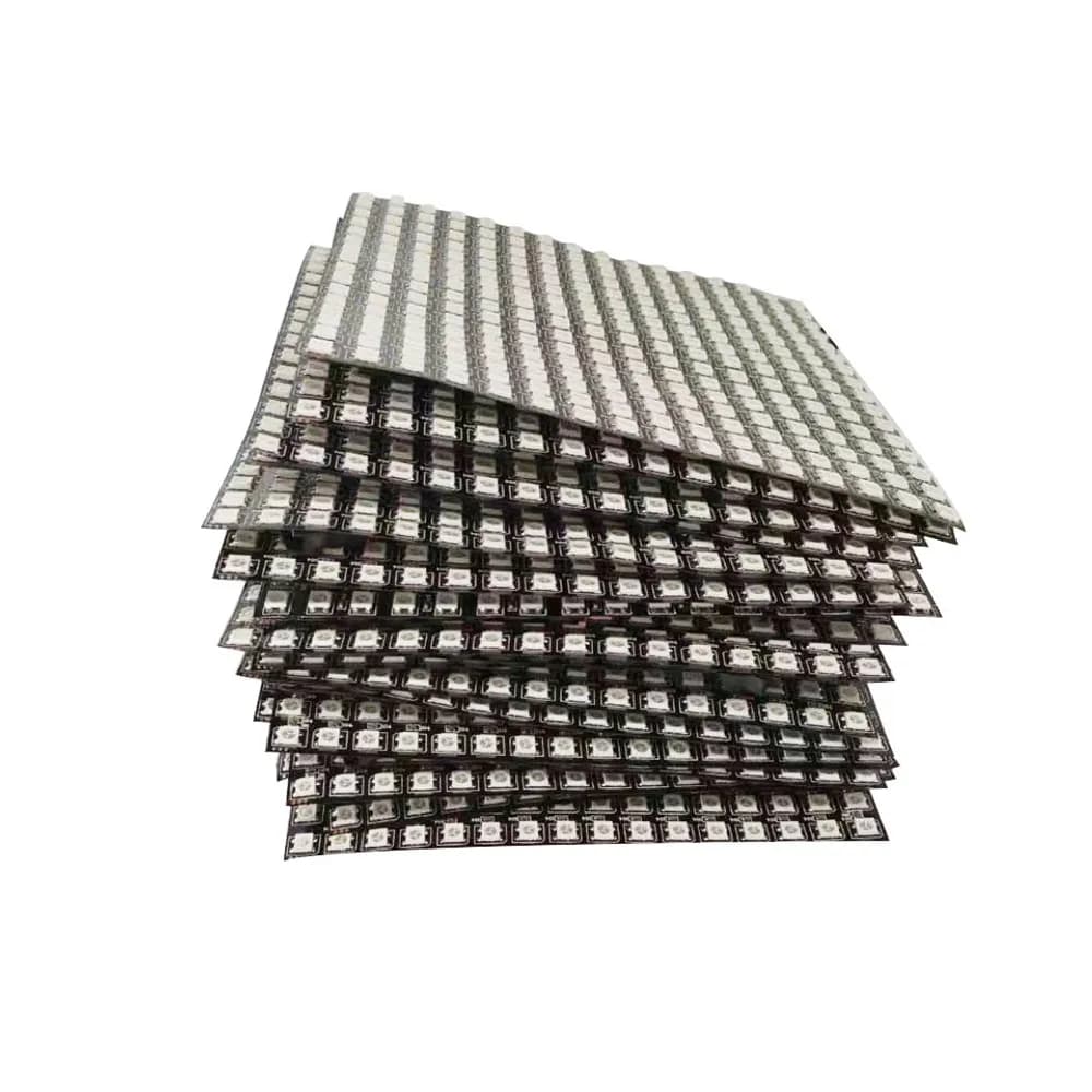 1 ~ 2 pièces WS2812B 8X8 8x32 16x16 Pixel panneau écran matriciel Flexible WS2812 IC RGB 5050 SMD Mo