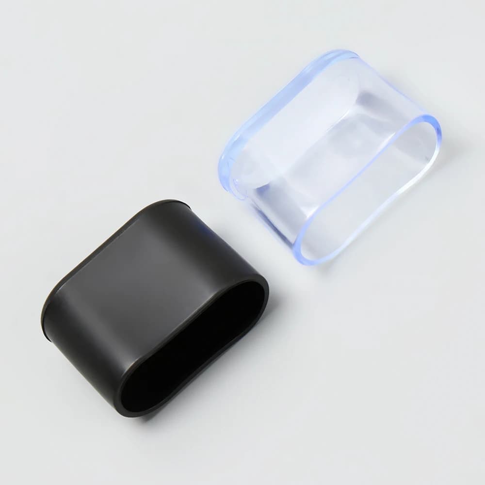 Embouts de pieds de chaise ovales coordonnants, coussinets de protection des pieds, abati eur de meu