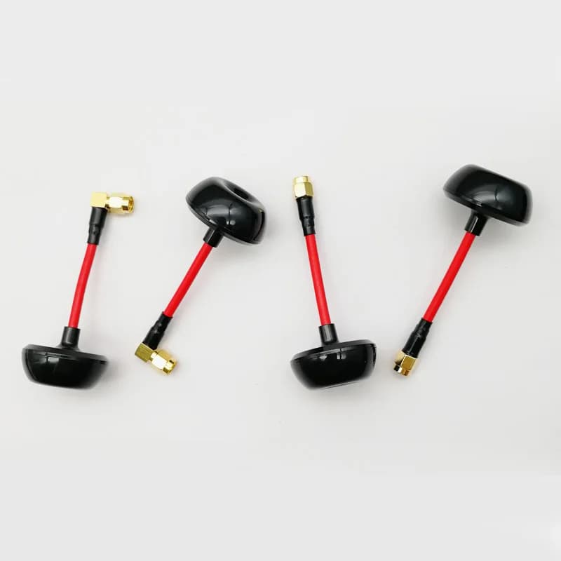 Antenne champignon omnidirectionnelle 5.8G 3dBi TX/RX RHCP FPV SMA RP-SMA mâle pour Drone de course 