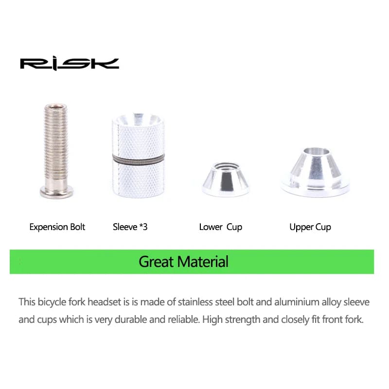 Risque vélo fourche Steerer 1-1/8 "(28.6mm) casque tige capuchon supérieur bouchon de Compression en