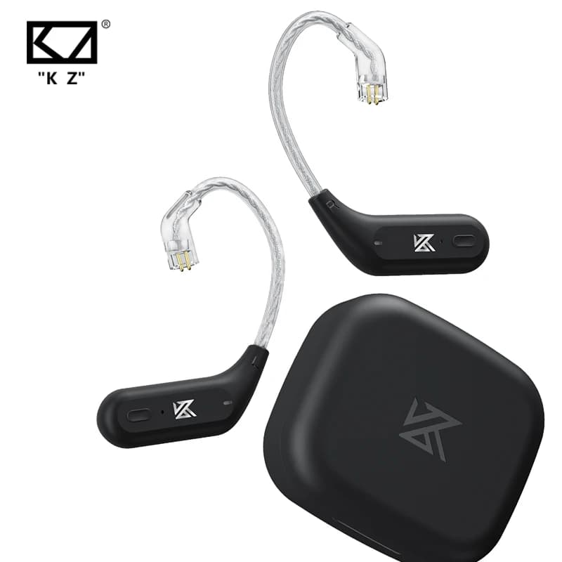 KZ AZ09 HD Bluetooth crochet d'oreille câble de casque câble de mise à niveau sans fil HIFI avec étu