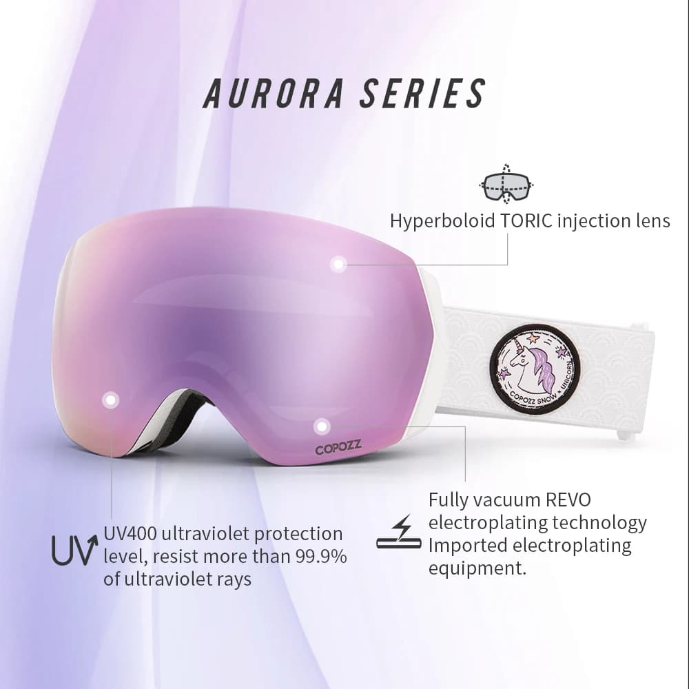 COPOZZ marque lunettes de Ski professionnelles Double couches Anti-buée UV400 hommes femmes hiver mo