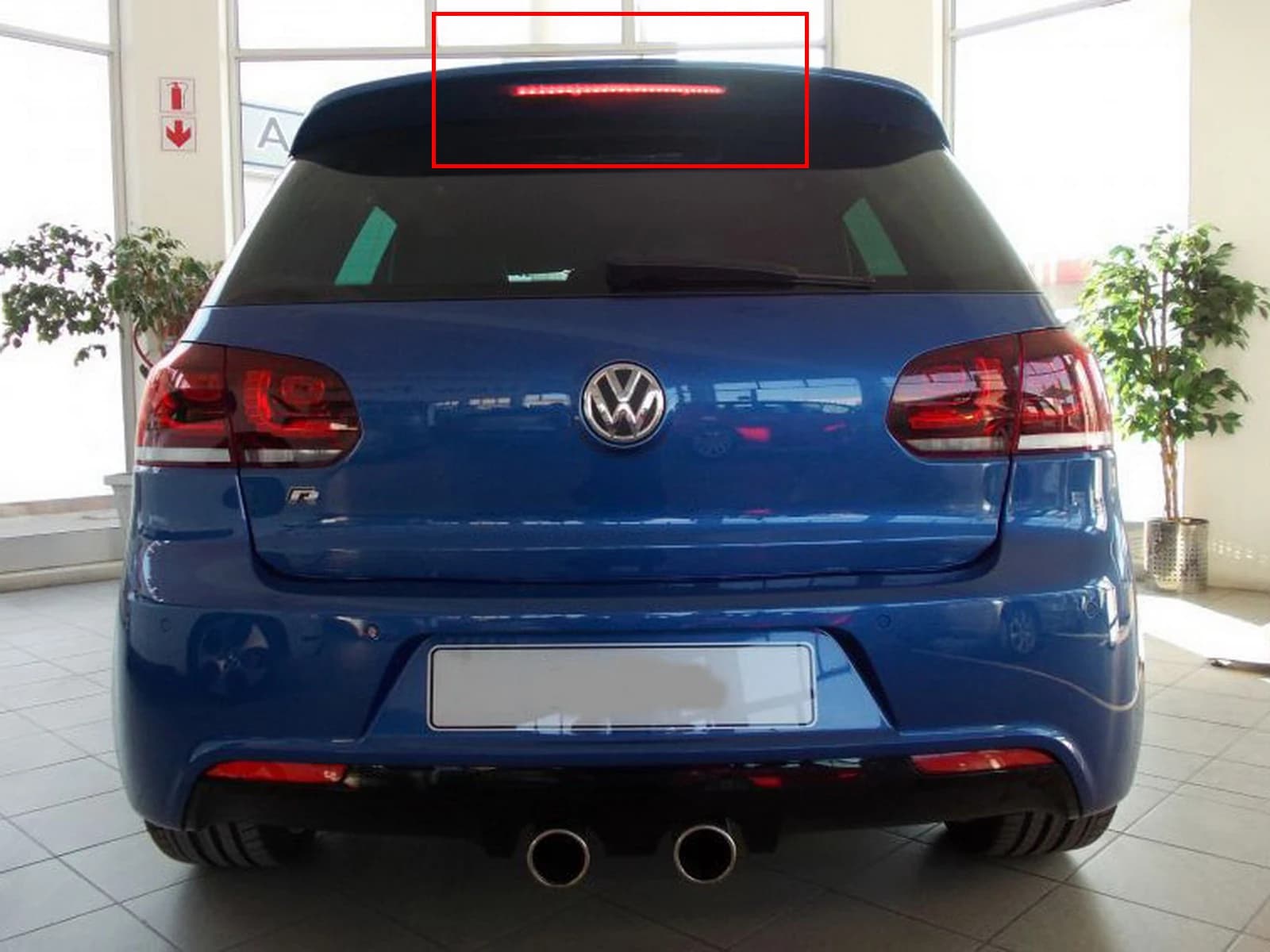 ANGRONG 1 pièces rouge LED arrière haut niveau feu stop pour VW Golf MK5 GTI R32 r-line Passat 3C5 P