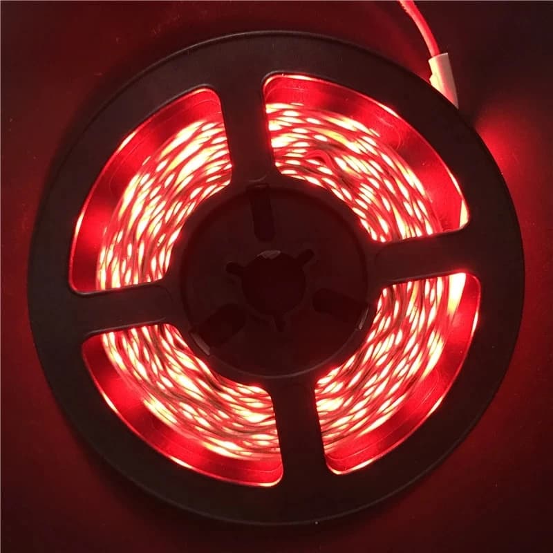 Bande lumineuse LED 12V 5M 300 LED SMD 3528, bande à diodes RGB et couleurs uniques, ruban LED de ha