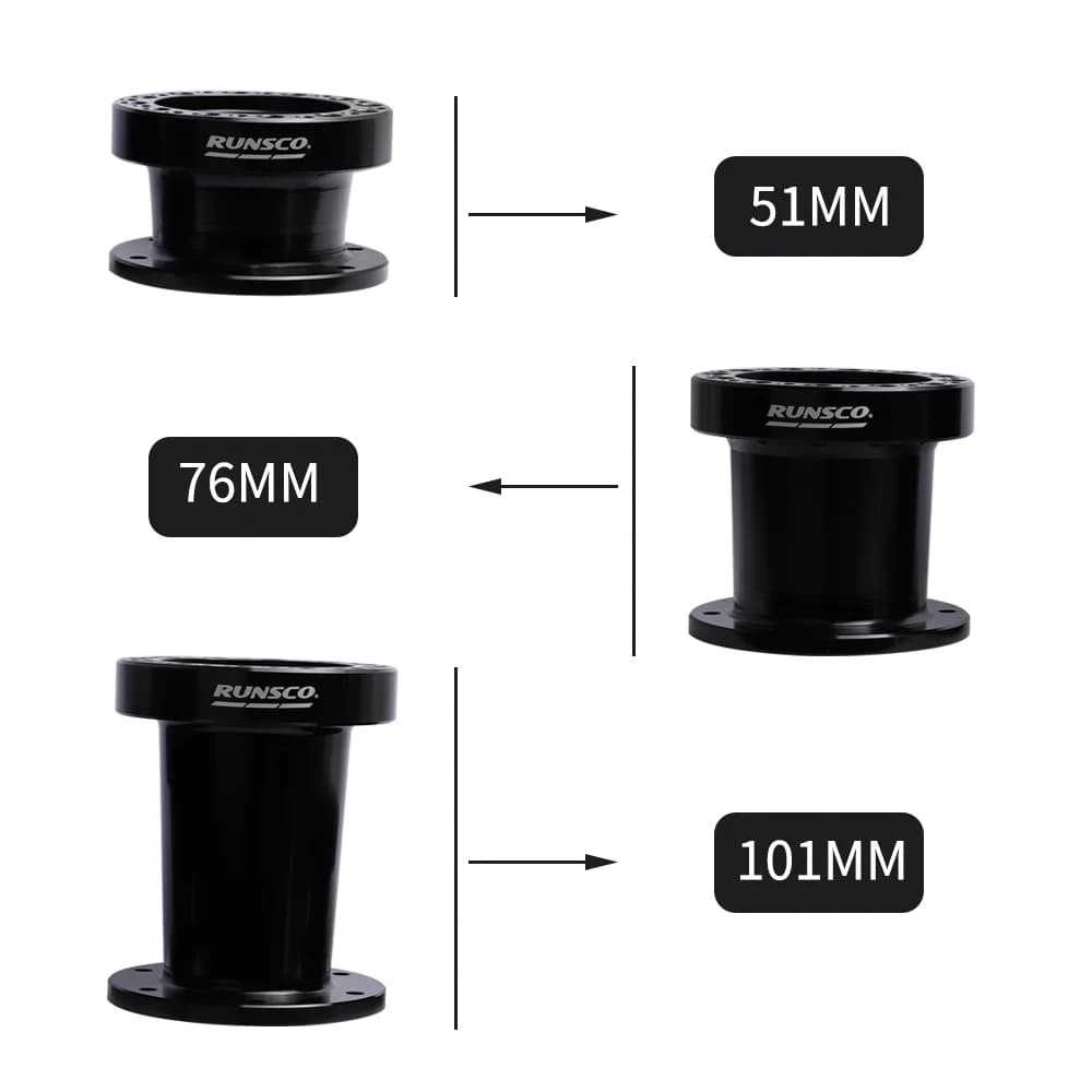 Kit d'entretoise de moyeu de volant 51MM 76MM 101MM, Kit de patron de moyeu de volant, adaptateur d'