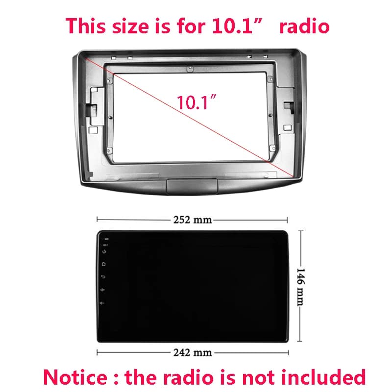 Fascia d'autoradio grand écran pour Volkswagen Passat B7 CC 2010-2018, 2 Din, stéréo automatique, mo