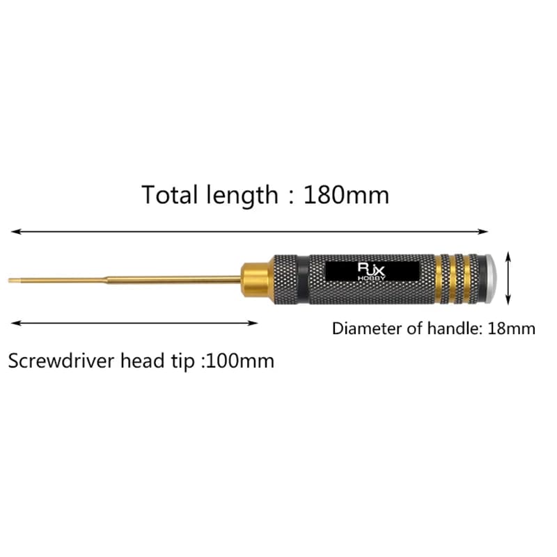 RJX-Clé hexagonale super dure plaquée pour personnes âgées, kit d'outils de tournevis HSS pour modèl