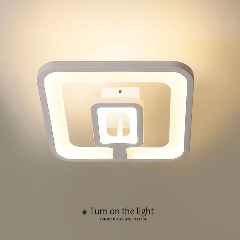 Plafonnier led au design moderne, luminaire décoratif d'intérieur, idéal pour une chambre à coucher,