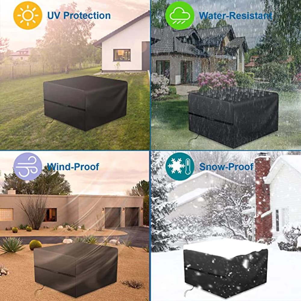 Couverture Bâche de Protection de Table, Bâche Couverture Jardin pour Meuble Chaises Imperméable au 