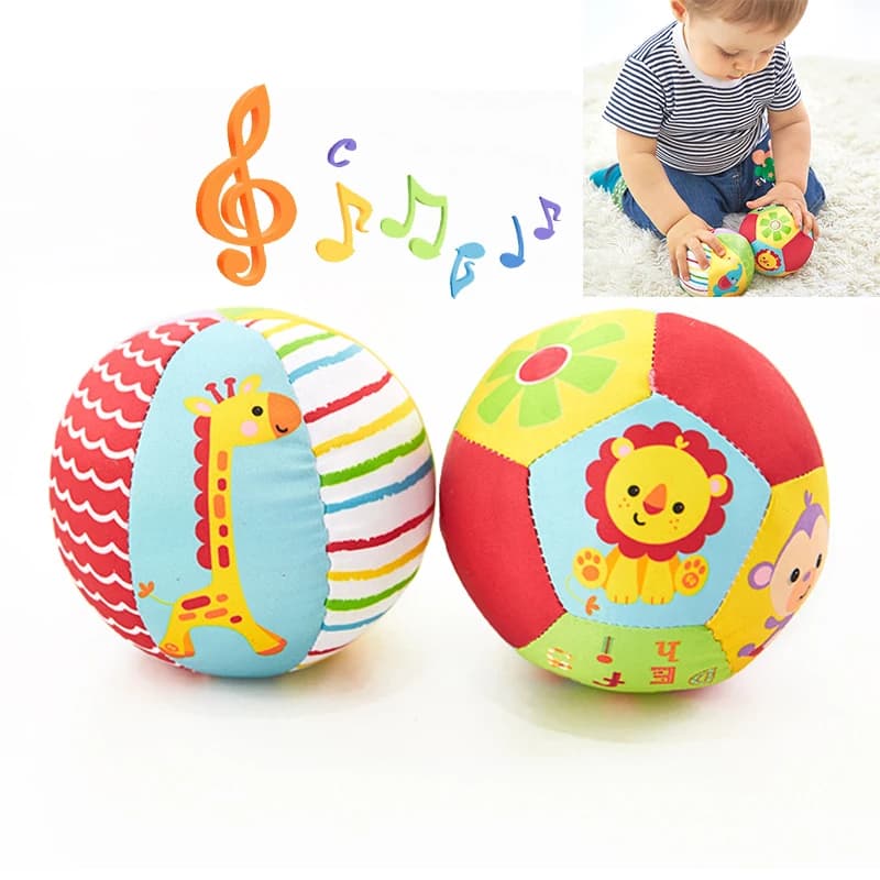 Jouets mobiles en peluche douce pour bébé avec son hochet pour bébé boule de musculation pour nouvea