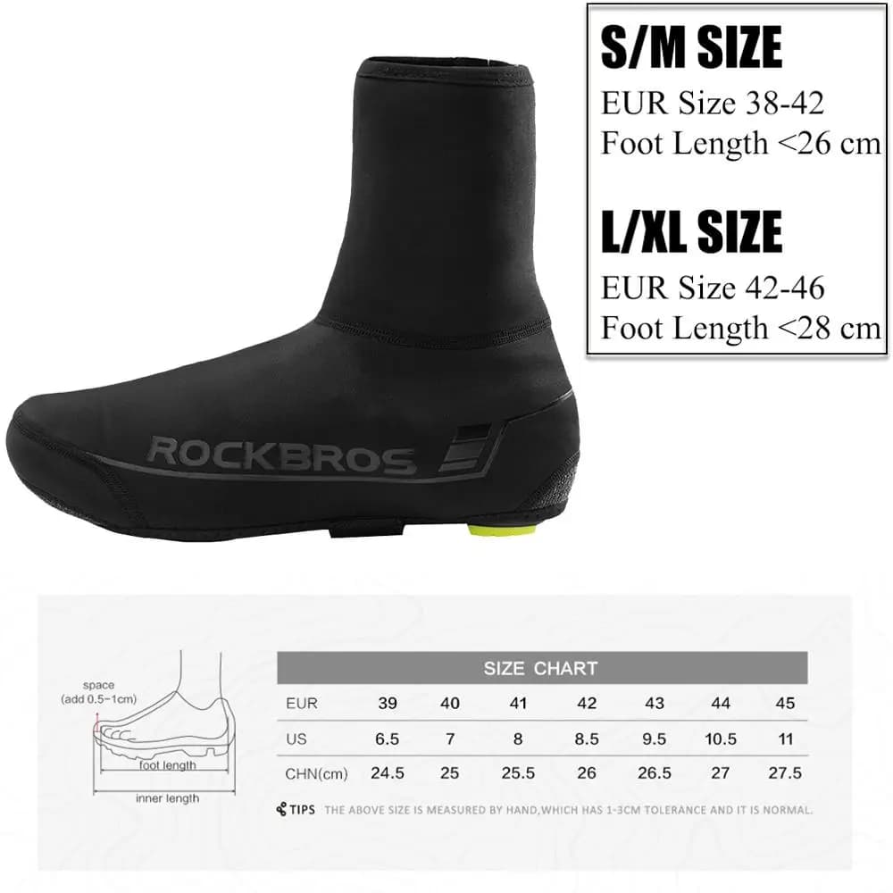 ROCKBROS hiver cyclisme couvre-chaussures vtt plus chaud couvre-chaussures vélo chaussures couvre ré