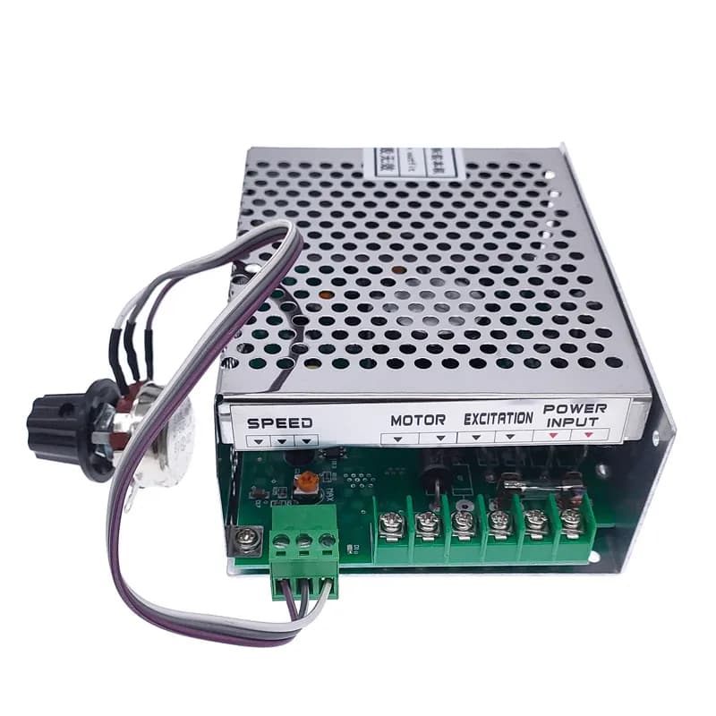 Moteur de broche refroidi par Air 500W, 100VDC + WK611, régulateur de vitesse d'alimentation, mandri