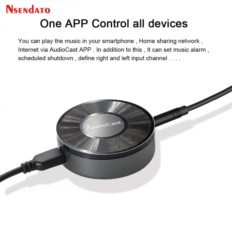 M5 AudioCast pour Airplay musique sans fil haut-parleur récepteur 2.4G WIFI Hifi musique pour DLNA A