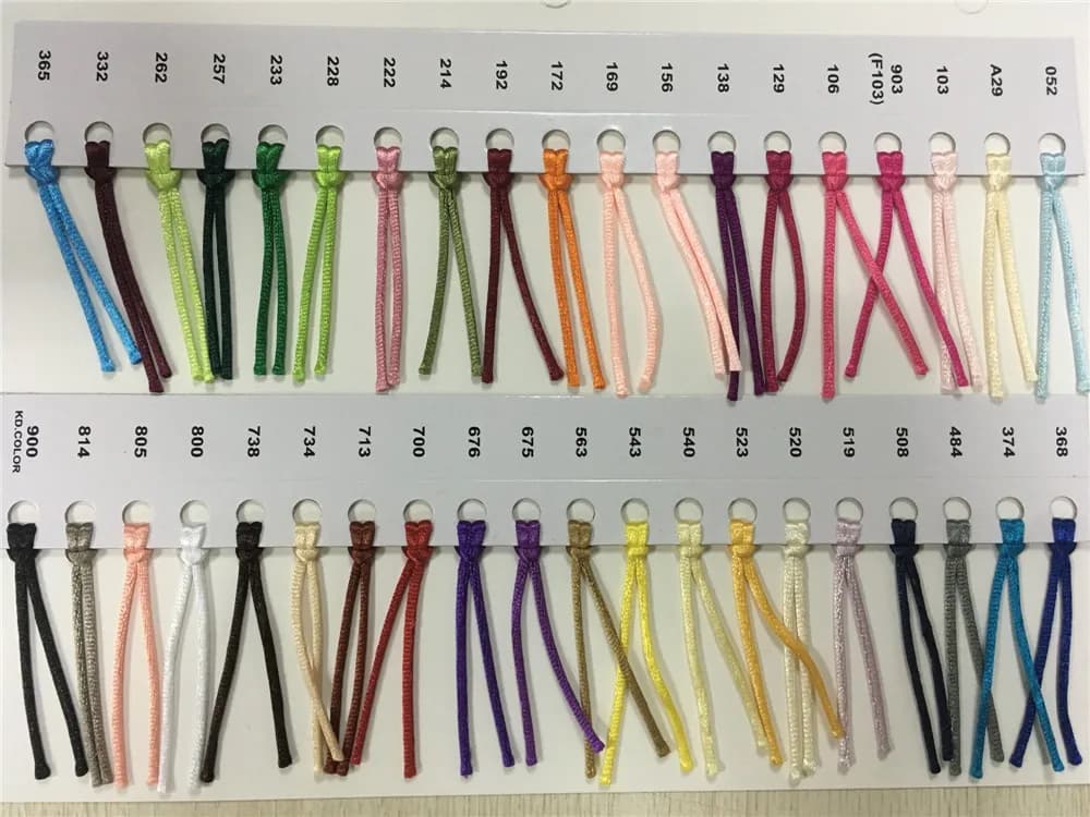 Fil de cordon en Satin rouge de 2mm, fil de macramé à nœud chinois, corde tressée pour bricolage, gl