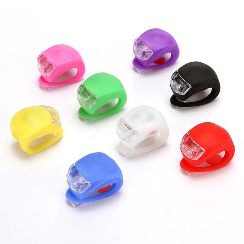 Feu avant de vélo LED en Silicone, étanche, accessoires de vélo, lampe de vélo