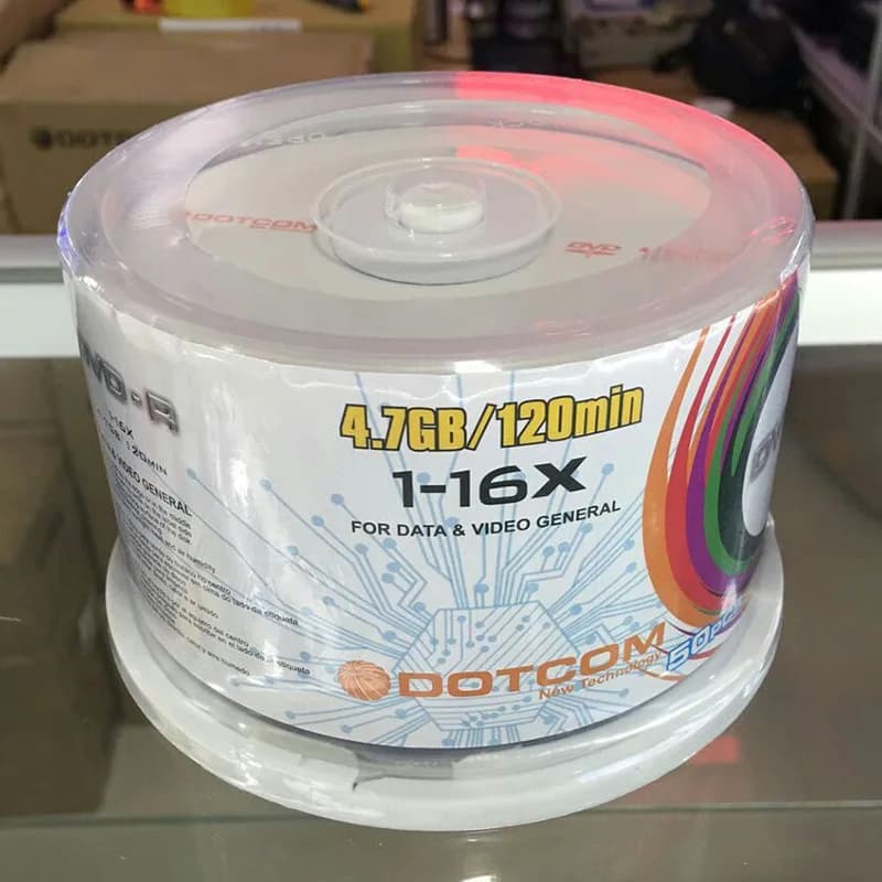 50pcs lecteurs DVD disques CD DVD-R vierges 4.7GB 16X multimédia enregistrable Bluray Compact écritu