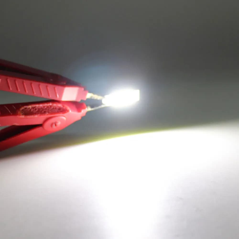 10 pièces 25mm petite puce LED COB 3.7V 5V 1W 3V lampe à LED pour éclairage de signalisation veilleu