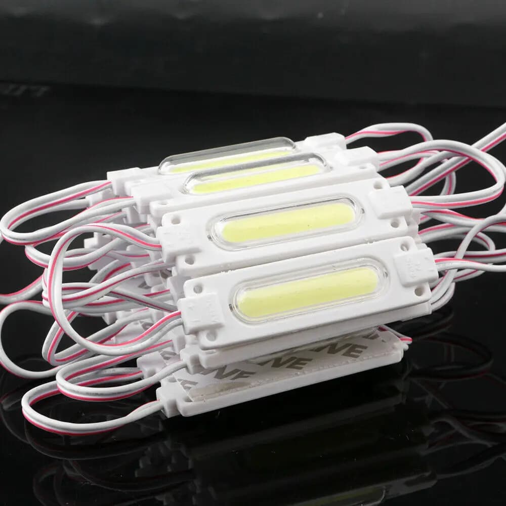 10 pcs/lot injection avec lentille COB module LED rétro-éclairage LED étanche pour signe canal lettr