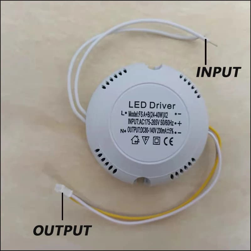 Alimentation électrique de plafond LED, pilote de courant 240mA 12-24W/24-40W SMD PCB, 3 couleurs, 3