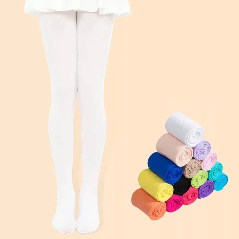 TiXI-Collants en Velours pour Enfant Fille, Couleur Bonbon, Mignons, pour brev, Printemps/Automne