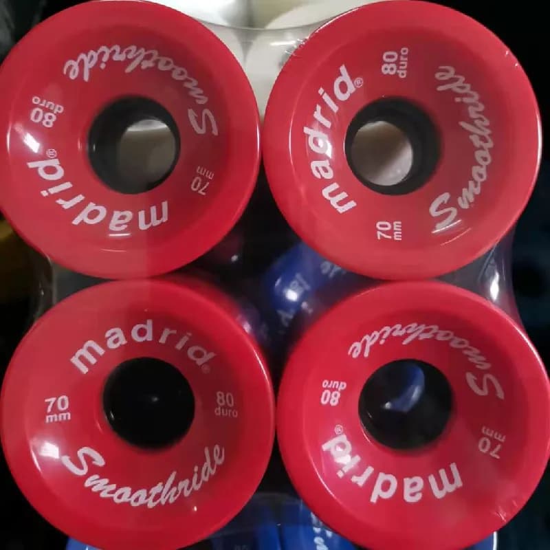 4 pièces 70mm 51mm 80 dur Longboard roue pour 70mm Skateboard pneu 80A Durable élastique PU Ruedas p