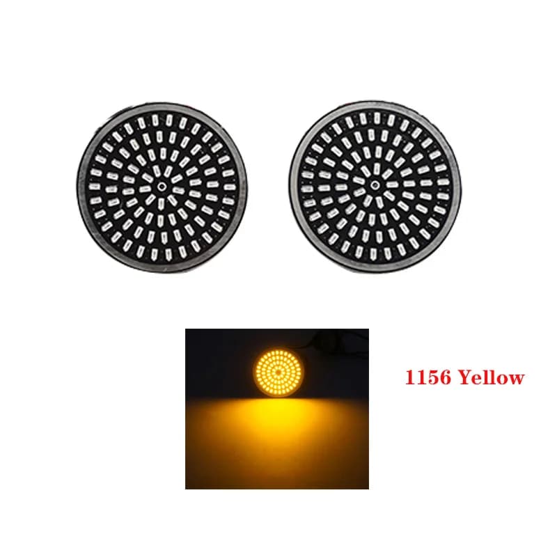 Kit d'ampoules LED pour clignotants avant et arrière, couvercle de lentille fumée, Harley Touring, o