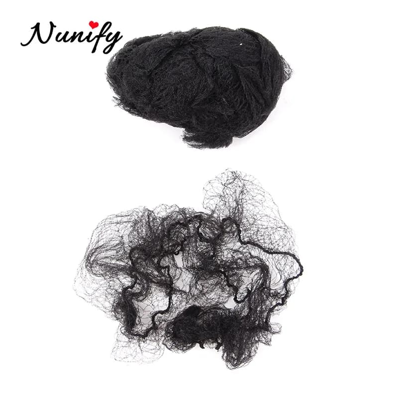 20 pièces/lot filets à cheveux Invisible bord élastique maille longue 36 pouces noir court 18 pouces