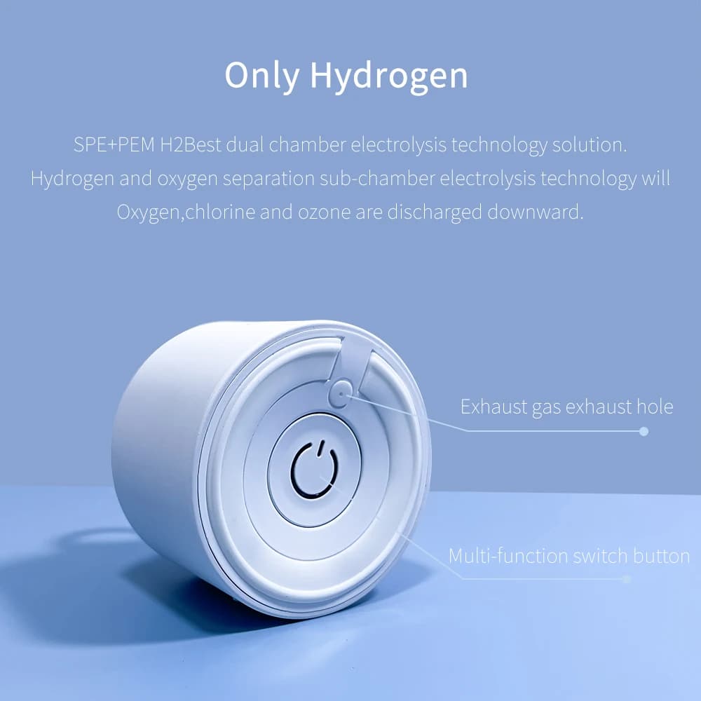 Générateur d'eau à hydrogène DuPont N117 SPE/PEM avec dispositif d'inhalation respiratoire, haute te