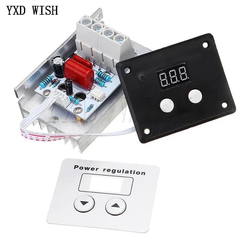 110 V - 220 V 2000 W 3800 W 4000 W 5000 W 6000 W 10000 W régulateur de tension SCR LED variateur con
