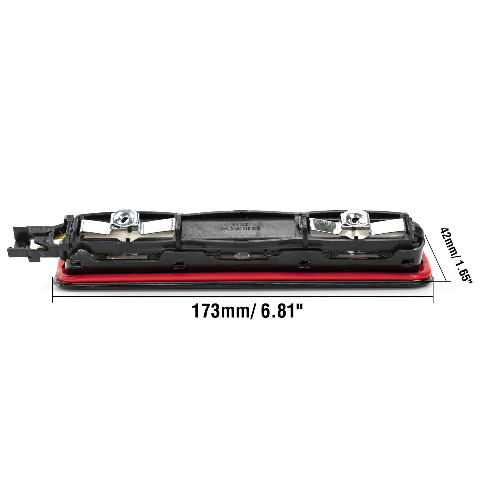 Troisième feu stop arrière central haut niveau pour VW Caddy Mk3 2K 0945087 Une lentille noire, indi