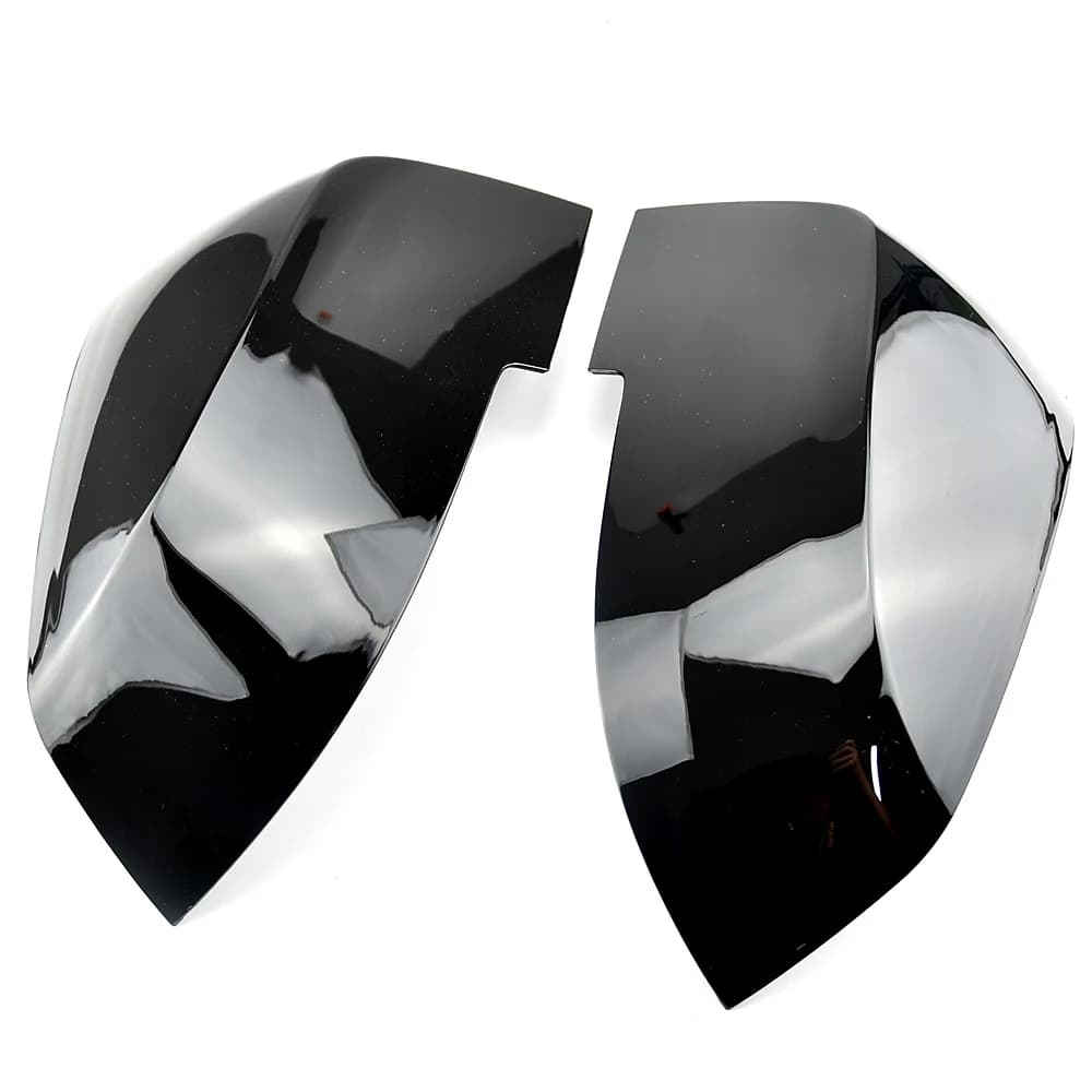 Couvercle de rétroviseur noir carbone, 2 pièces, pour BMW série 1 2 3 4 X M 220i 328i 420i F20 F21 F