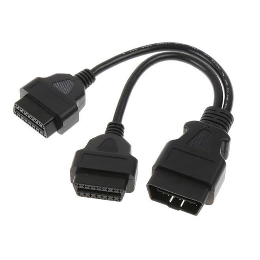 Câble d'extension OBD2, séparateur mâle à double femelle de 30CM, adaptateur de câble de diagnostic 