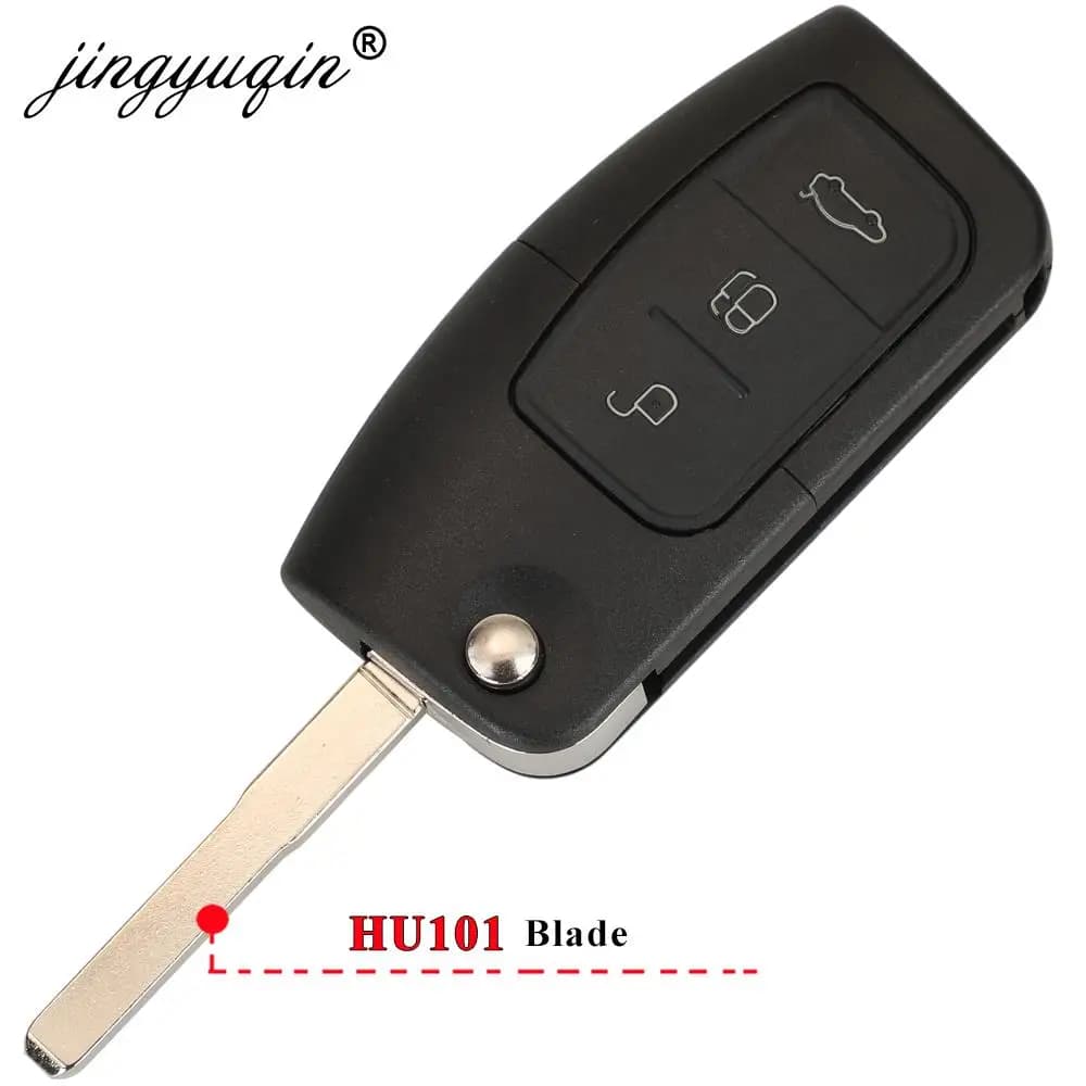 Jingyuqin 315/433MHz 4D63 4D60 clé à distance de voiture pour Ford Fusion Focus Mondeo Fiesta Galaxy