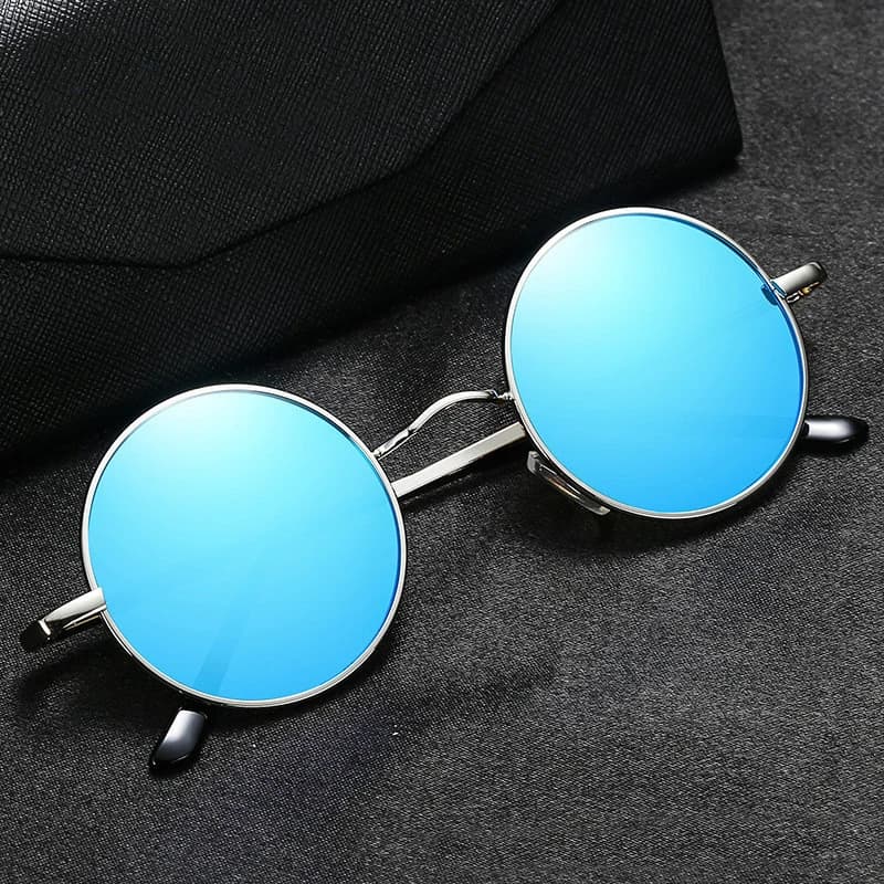 RUOBO – lunettes de soleil rétro polarisées à monture métallique ronde, pour hommes et femmes, lunet