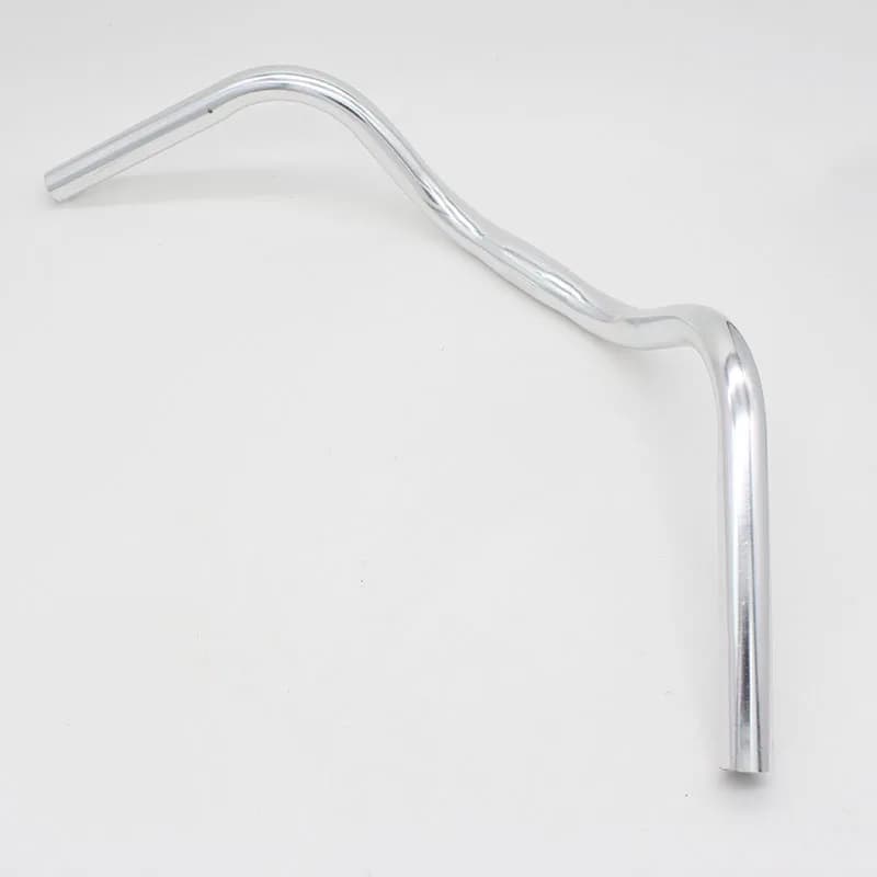 Guidon de vélo en alliage d'aluminium, guidon incurvé, poignées horizontales, grandes hirondelles, p